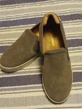 Spenco Men's Slip-On Suede Casual Shoes - Gray